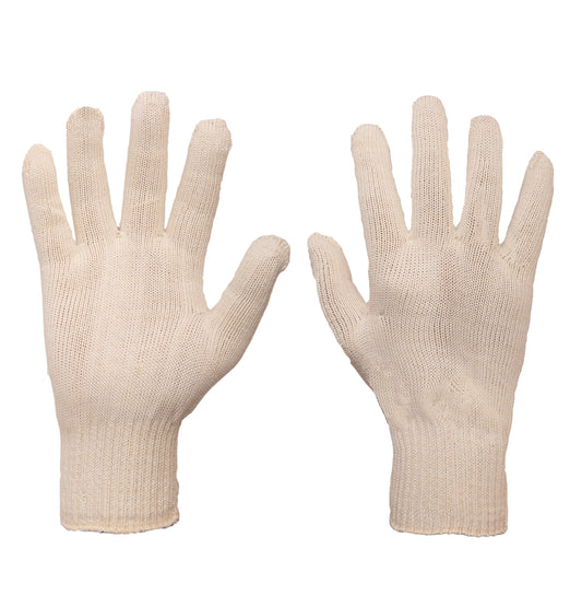 White Yarn Gloves